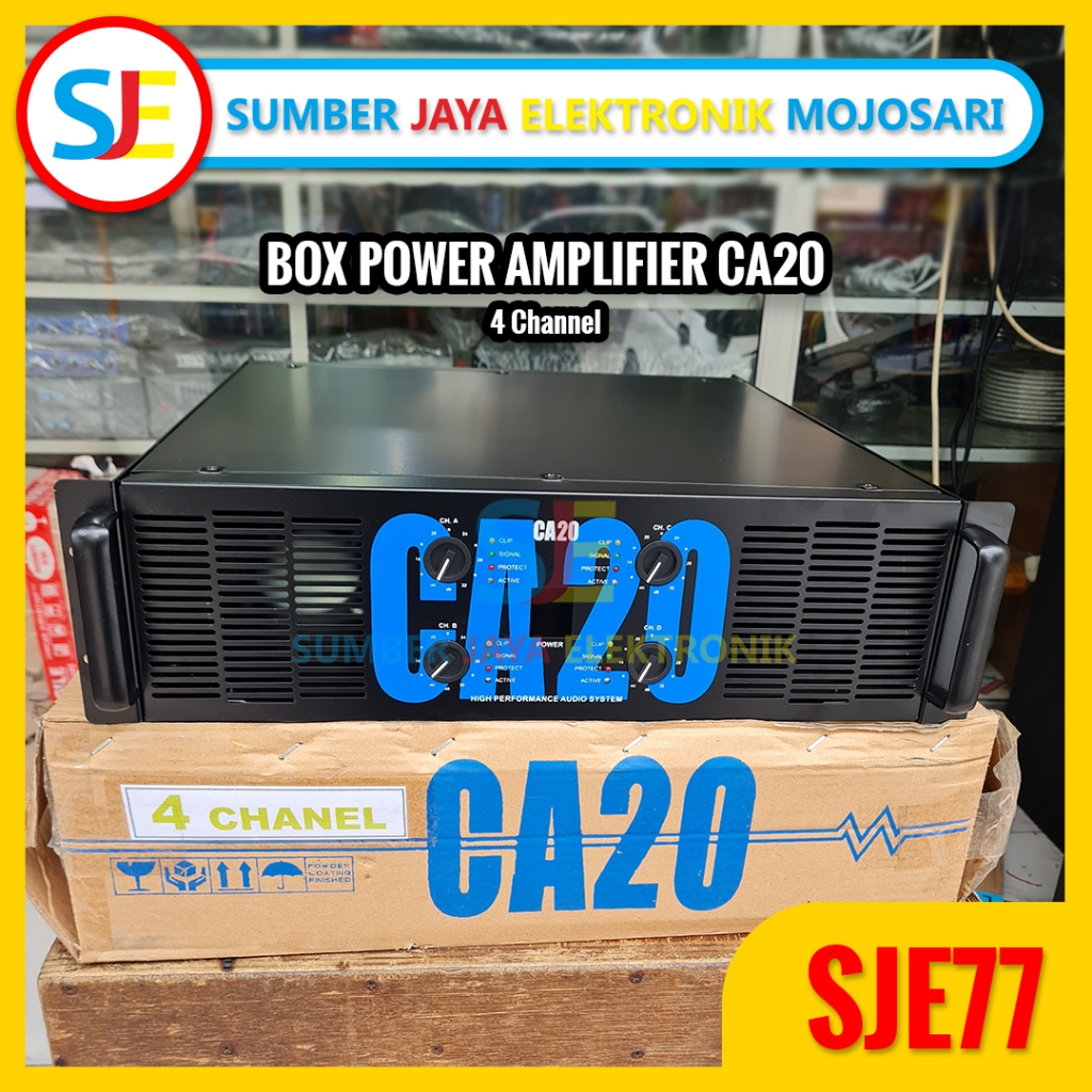 Box Power Amplifier CA 20 4 Channel 3U / Box Power Kosongan 4 Channel CA20 3U