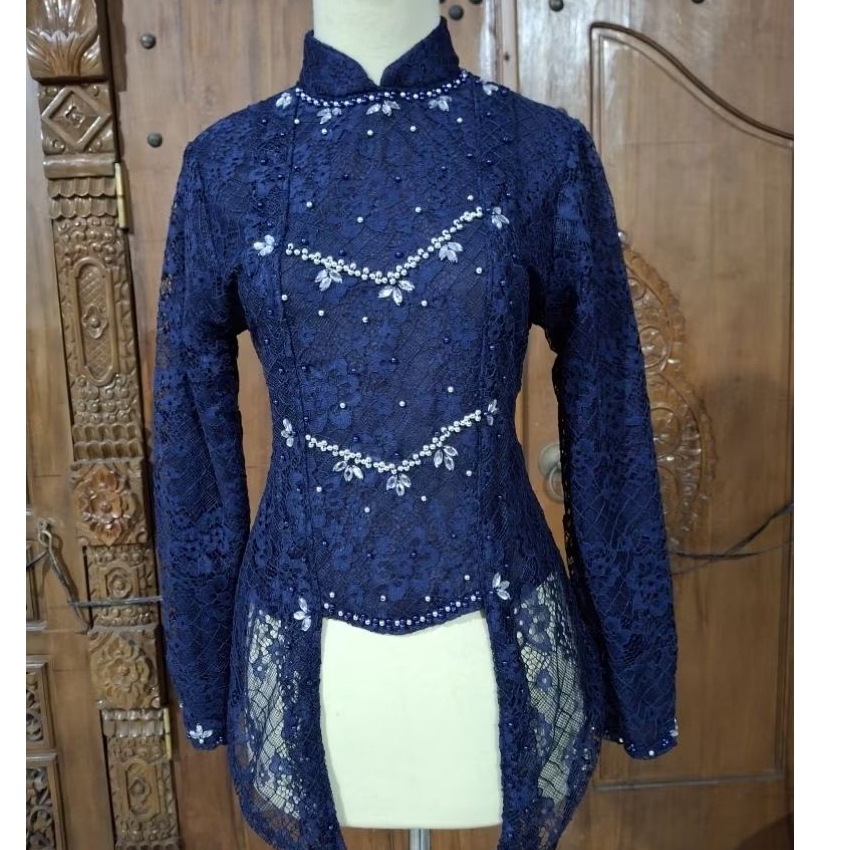 KEBAYA MUSLIM ANNISA || Kebaya Bridesmaid Wisuda Muslimah Annisa - Model Kutubaru Kerah Kekinian - S