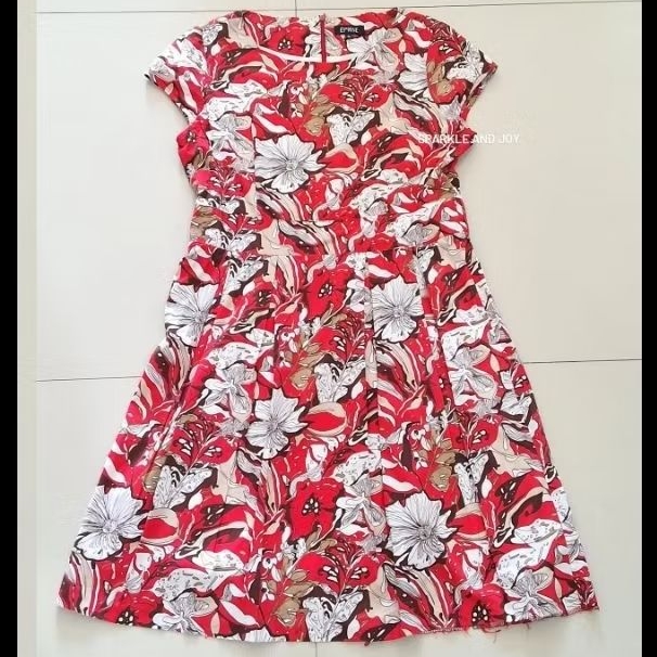 Baju Dress Bunga Abstrak Brand Eprise Original (BACA DESKRIPSI) - Sparkle and Joy