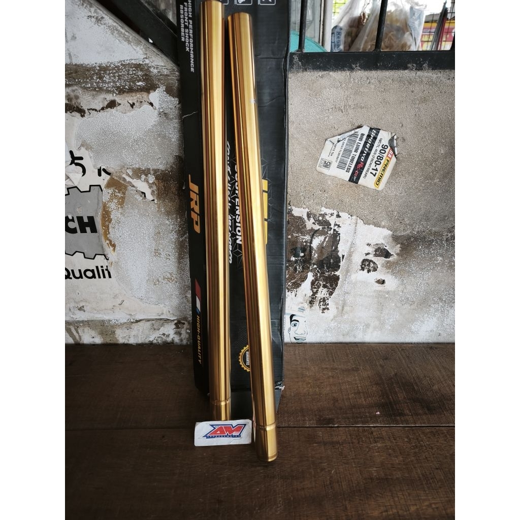 as shock depan jrp racing ninja ss r gold Bambu shock depan