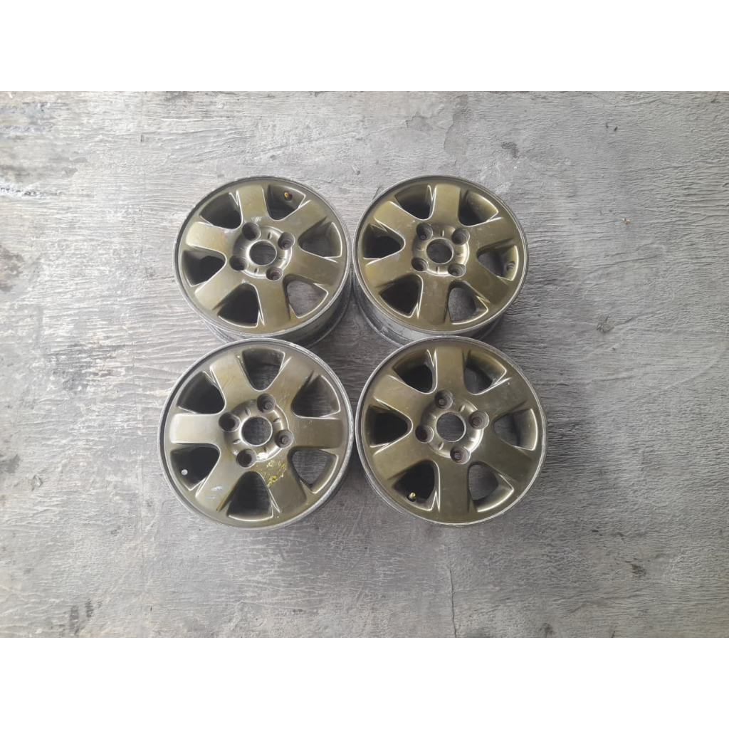 DIJUAL VELG SECOND COPOTAN MOBIL STD XENIA RING 14X5 ET 45 PCD 4X114