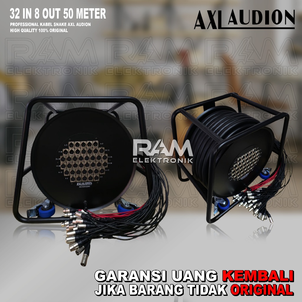 Kabel Snake | Snake Cable AXL AUDION 40 Channel 32 Input 8 Output 50 Meter Rol