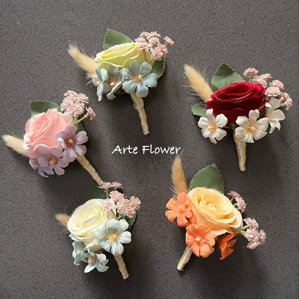 Bros Bunga Jas Wisuda Pria / Bros Bunga Mawar Pengantin Pria