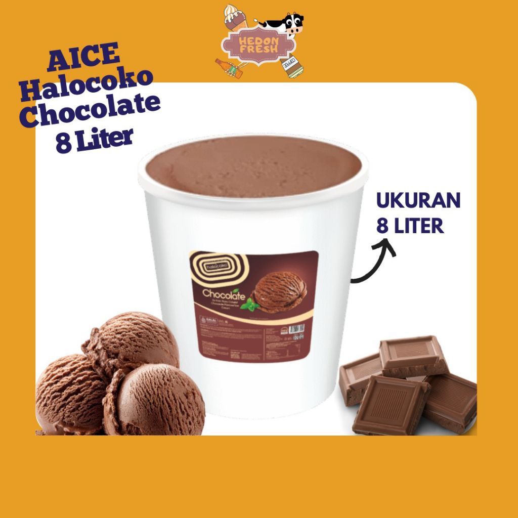 Ice Cream AICE Cokelat 8 Liter - Cabang Bandung