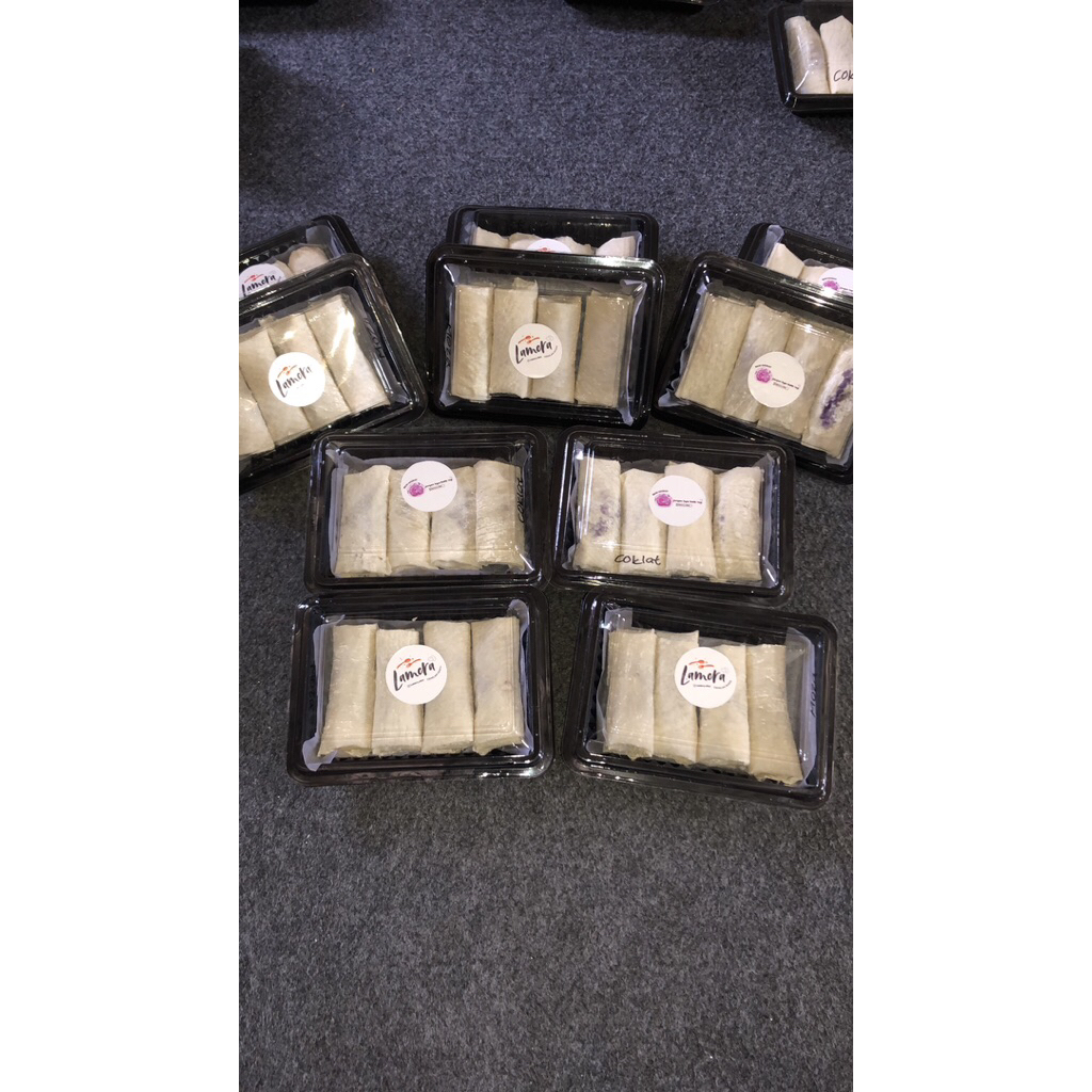 Lumpia Ubi ungu Siap goreng MIX (Coklat & Mozarella)