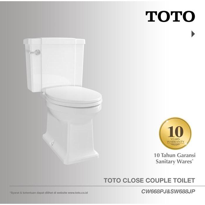 TOTO Closet CW668PJ/SW668J | Closet Duduk - Kloset - Kloset Duduk