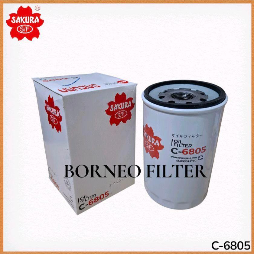 C-6805 Sakura Oil Filter C6805 W1160 P502221 J8610160 LF3506 B7116 SFO7160 H210W01 P550945 100042820