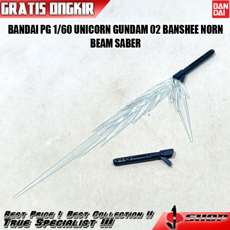 BANDAI PG 1/60 UNICORN GUNDAM 02 BANSHEE NORN BEAM SABER PG69