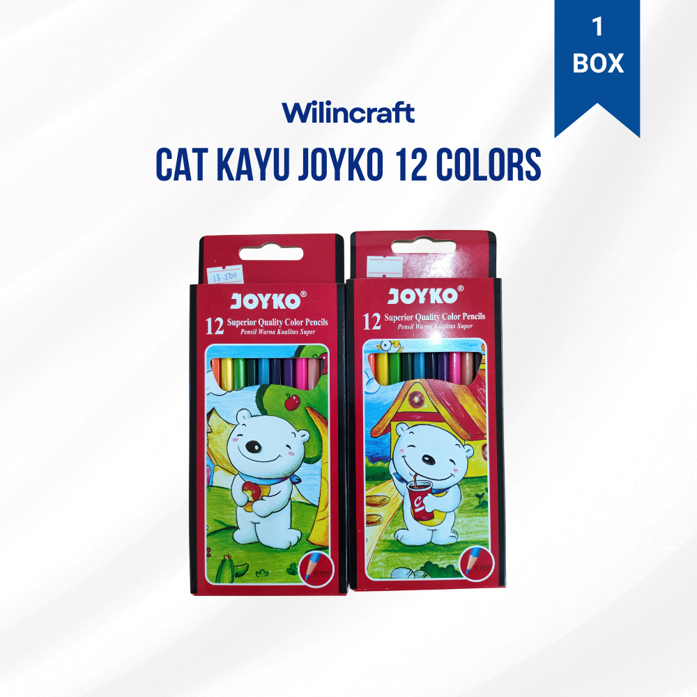 Wilincraft - Cat Kayu Anak Joyko 12 24 Colors