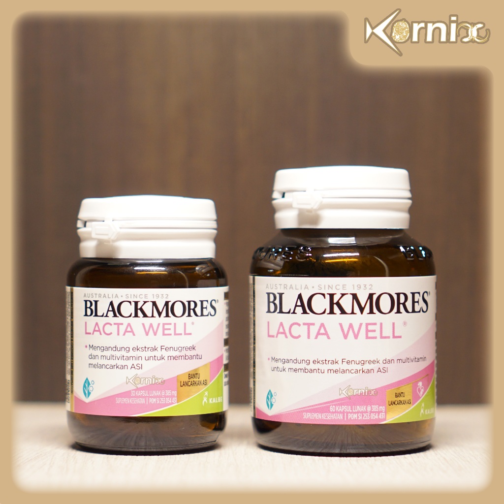 Blackmores Lacta Well 30 60 Kapsul Fenugreek—Suplemen Ibu Menyusui Asi Booster Breastfeeding
