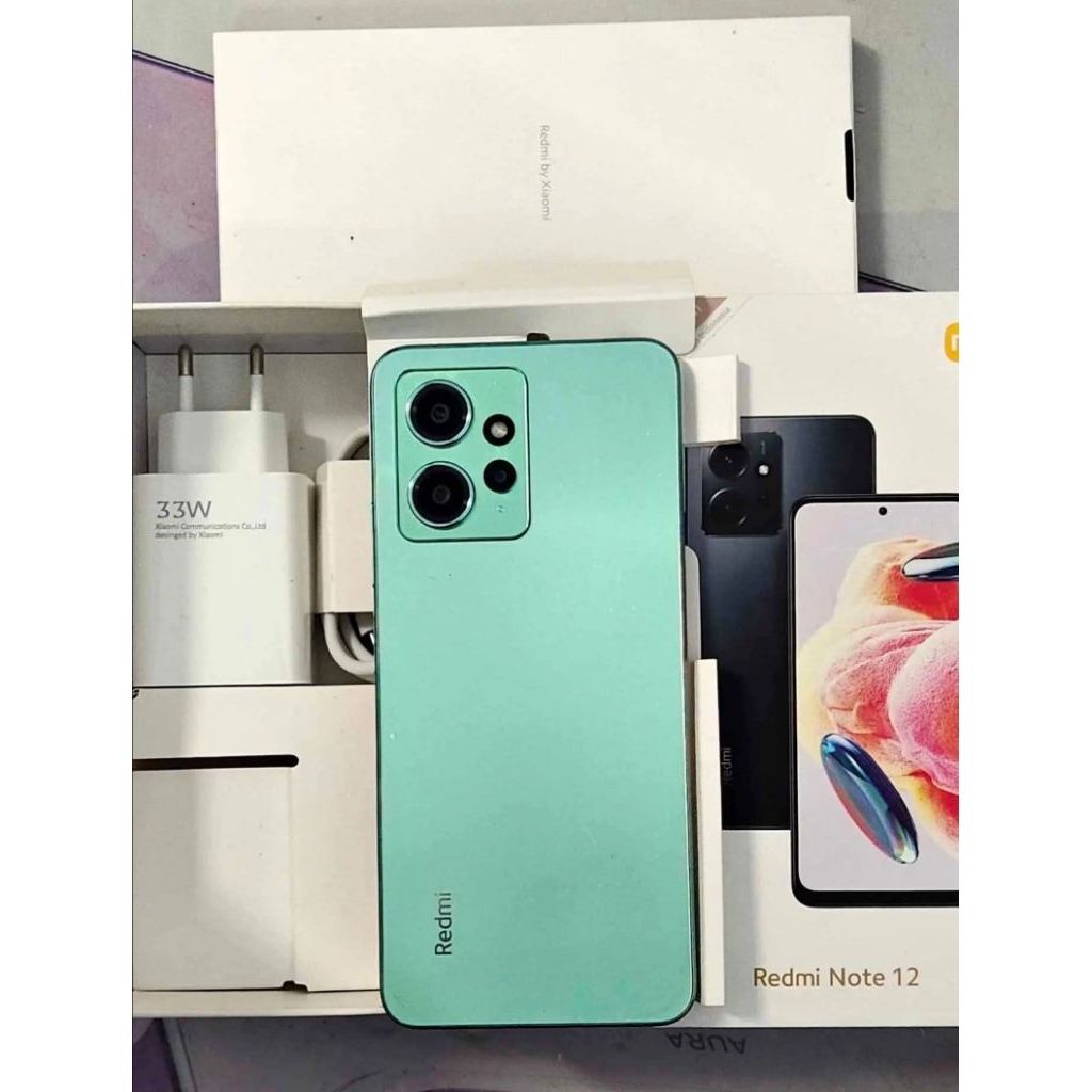 redmi note 12 ram 6/128gb bekas fullset