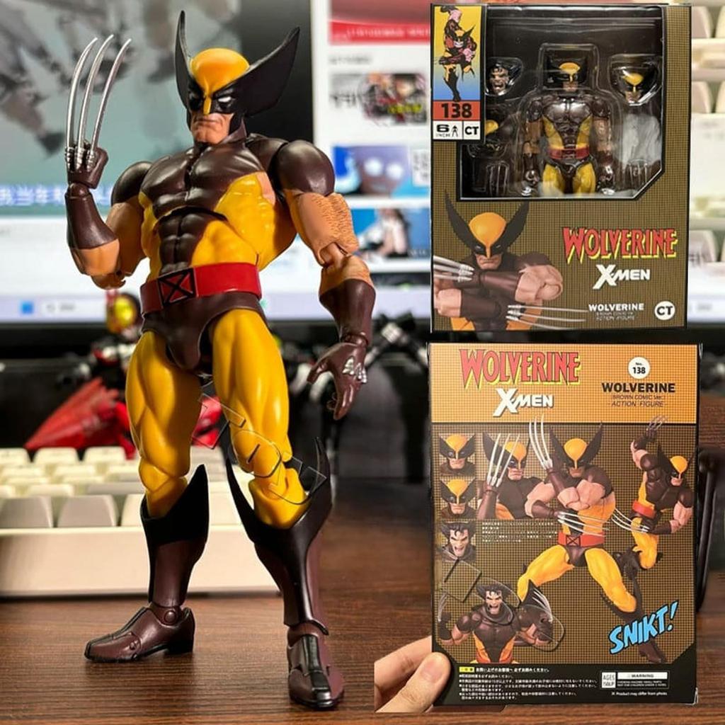 CT TOYS Wolverine Mainan Anak Action Figure Kolaborasi Mafex
