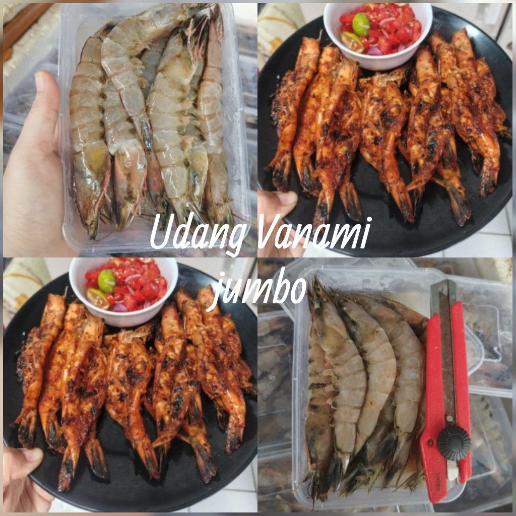 Udang Vaname Jumbo Kemasan Box 500gr