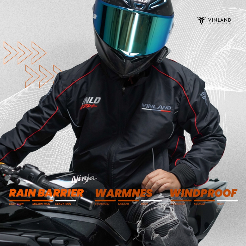 JACKET VINLAND - AERO WINDBRAKER SERIES | Vinland Jaket Motor Pria Waterproof | Jacket Parasut Anti 