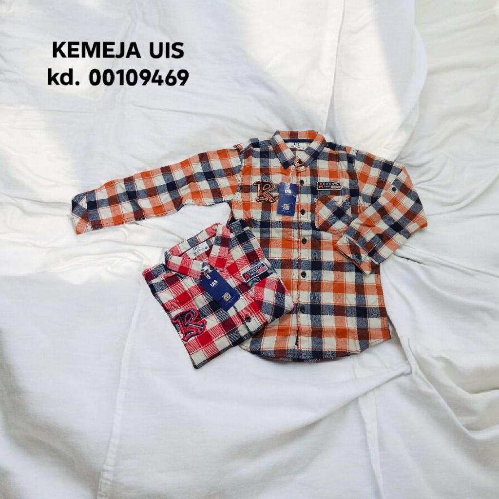 KEMEJA UIS FLANEL | KEMEJA ANAK LENGAN PANJANG