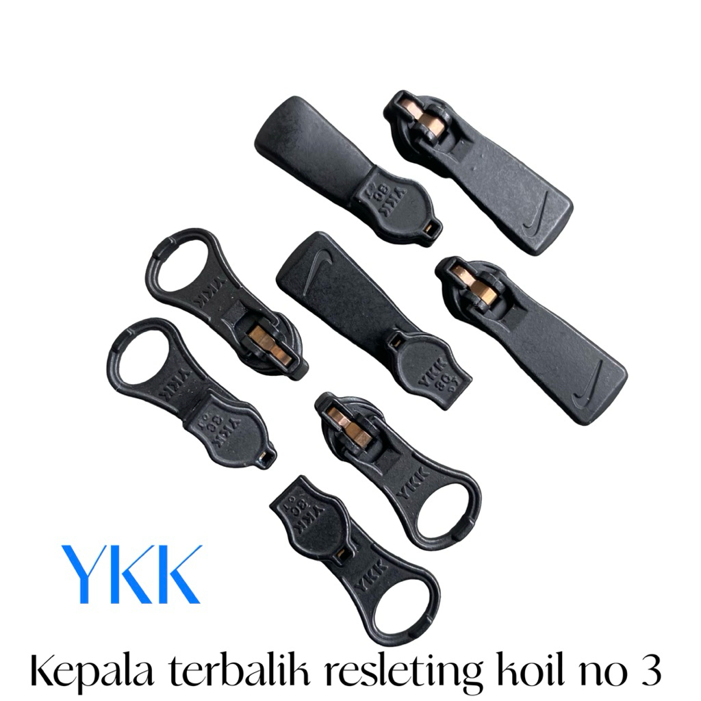 per lusin kepala resleting koil no 3 terbalik