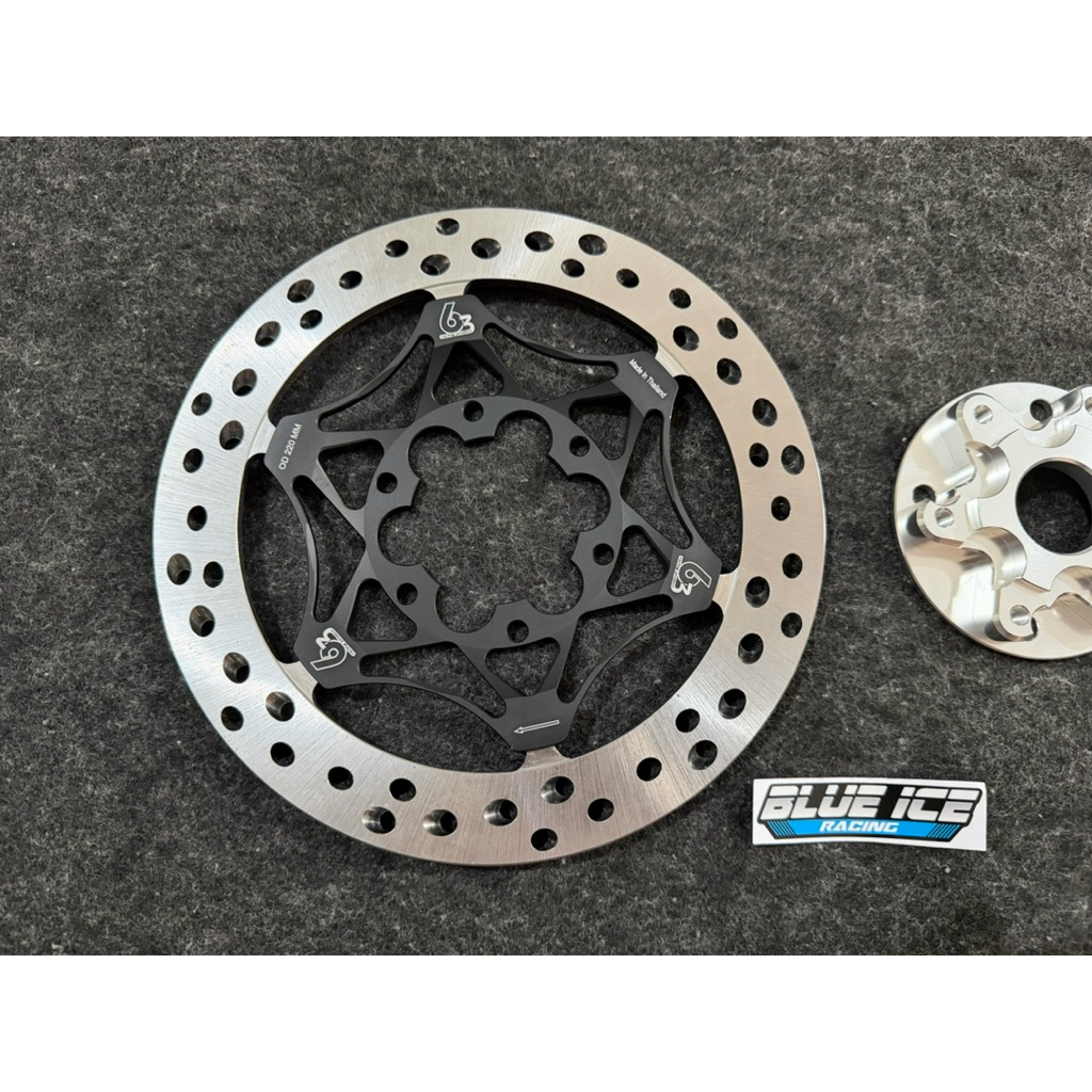 PIRINGAN DISK TBT 63 RACING PROJECT 220MM T-DRIVE ORIGINAL THAILAND LUBANG BAUT 4