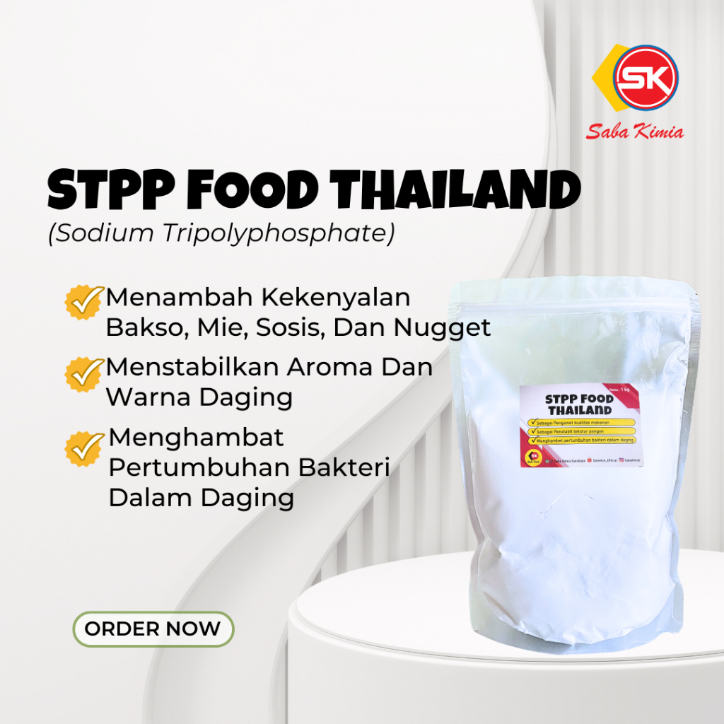 STPP Food Thailand/ Sodium Tripolyphosphate / Pengenyal bakso mie