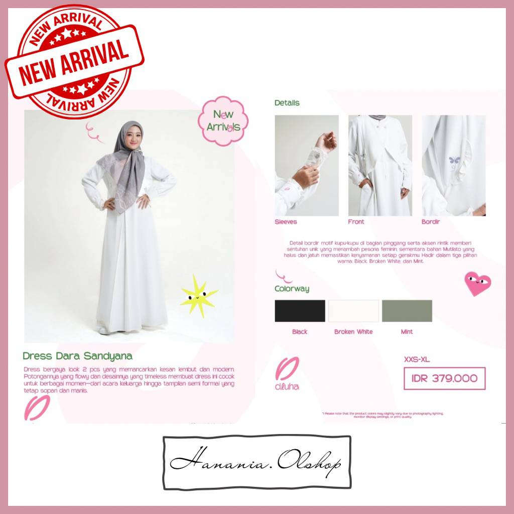 DISKON RABBANI - NEW ARRIVAL Dresslim Dara Sandyana Rabbani | Gamis polos rabbani | gamis remaja rab