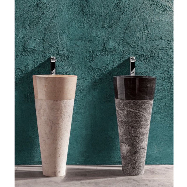 Washtfel Pedestal marmer / Pedestal Marmer bulat / Washtafel Marmer