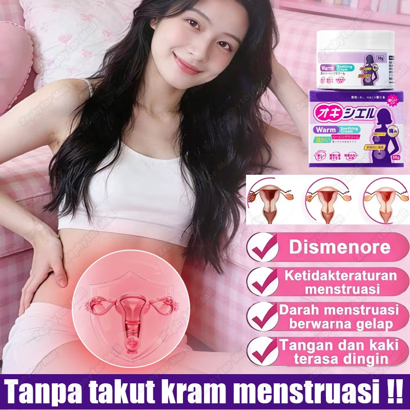 penghangat perut haid gel 30g pereda nyeri haid krim penenang hangat gel hangat rahim cream penenang
