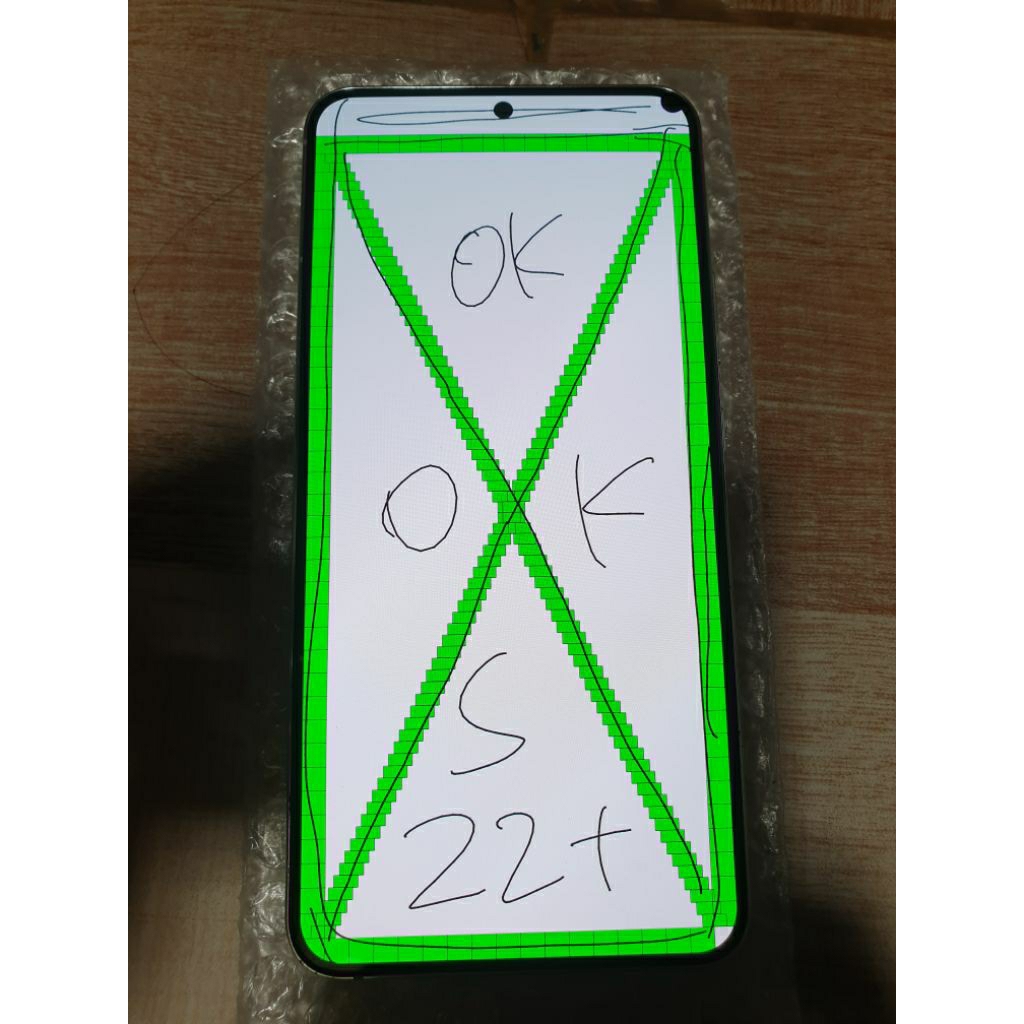 LCD samsung S22 plus original copotan minus layak pakai