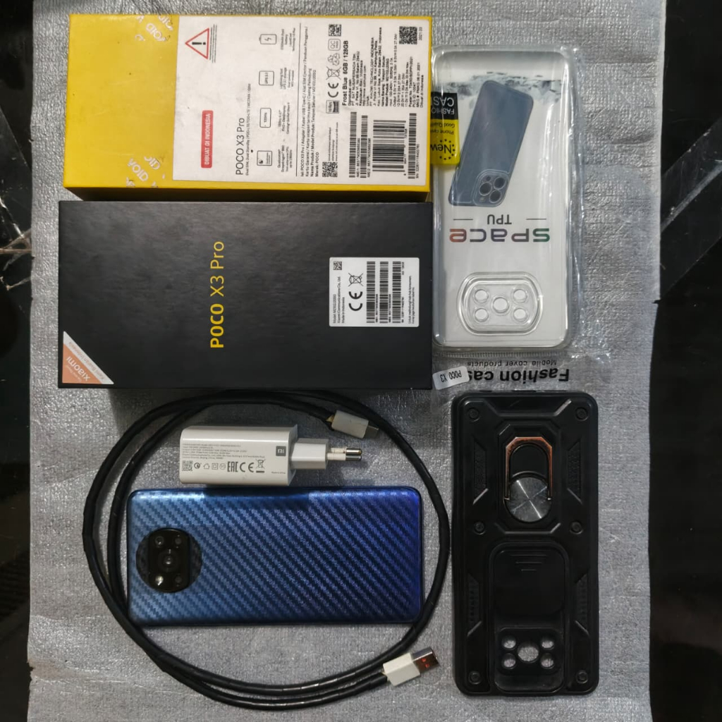 POCO X3 Pro 6/128 Fullset Original – Mesin Normal, Siap Pakai + Bonus Casing
