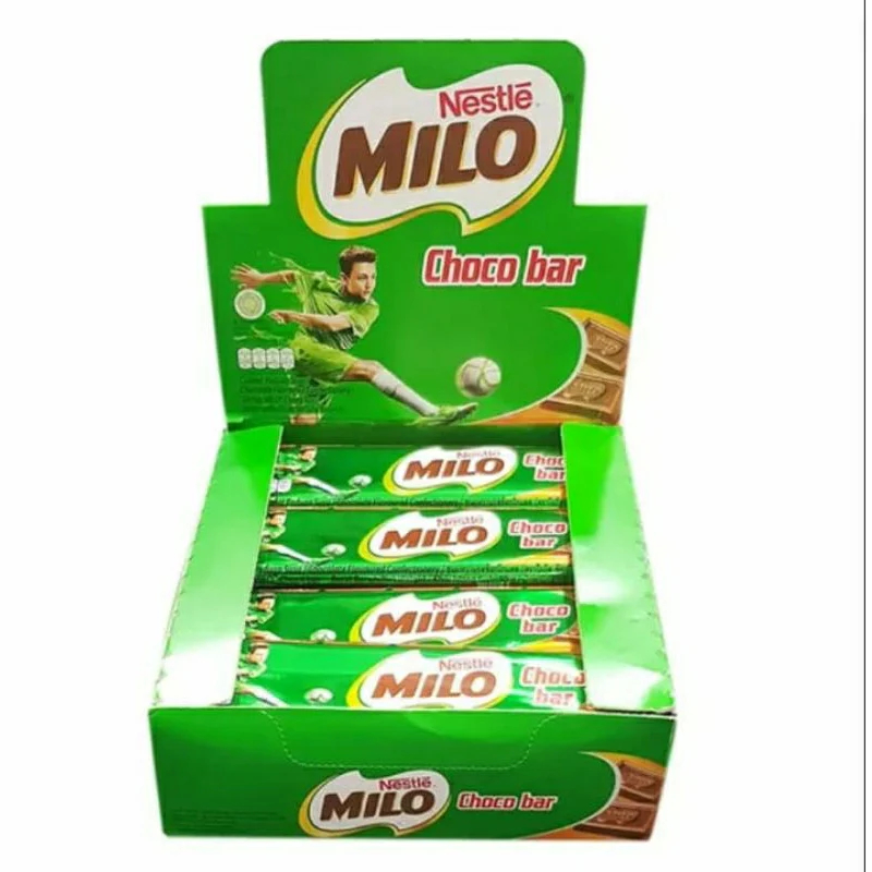 MILO CHOCO BAR DUS ISI 24 PCS NESTLE COKLAT BATANG BAR 15GR HALAL IMPORT MALAYSIA