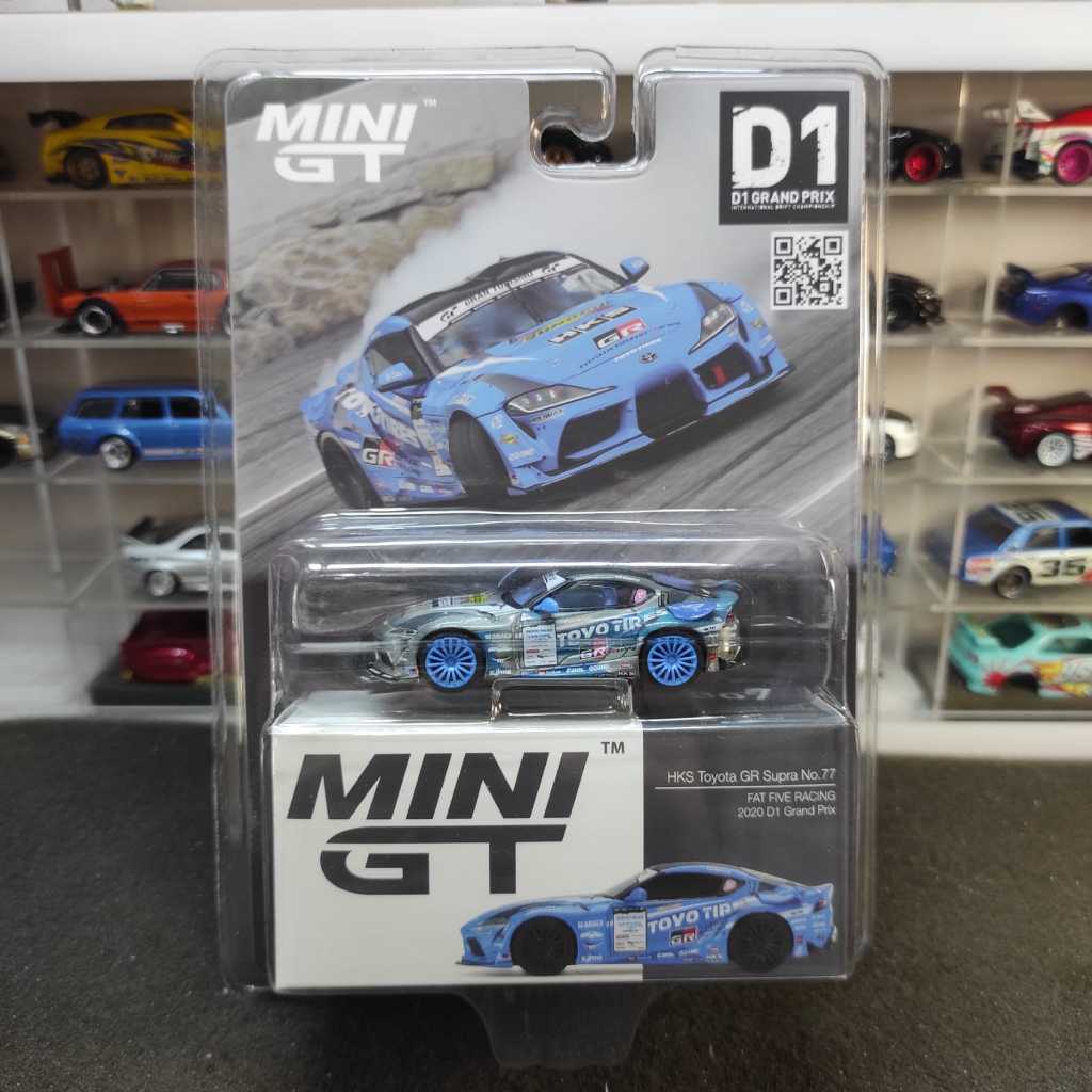 MINI GT 307 CHASE HKS Toyota GR Supra 77 FAT FIVE RAC 20 D1 Grand Prix