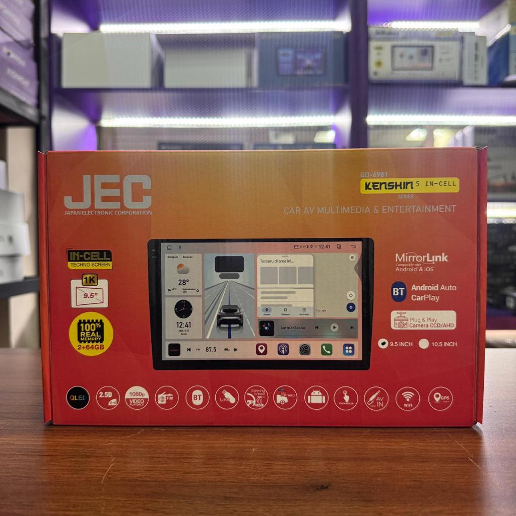 Headunit Android Auto CarPlay JEC INCELL 9 Inch Ram 2/64