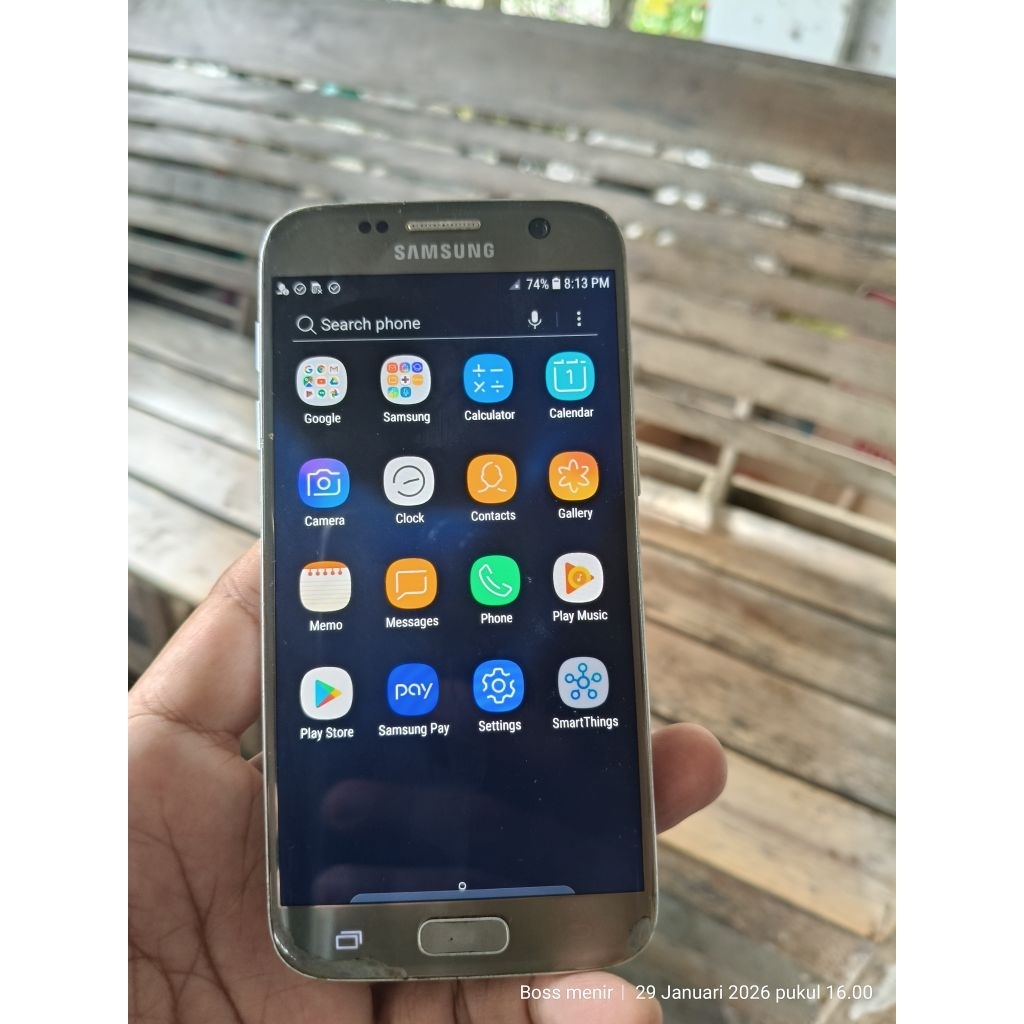 mesin Samsung galaxy s7 flat normal