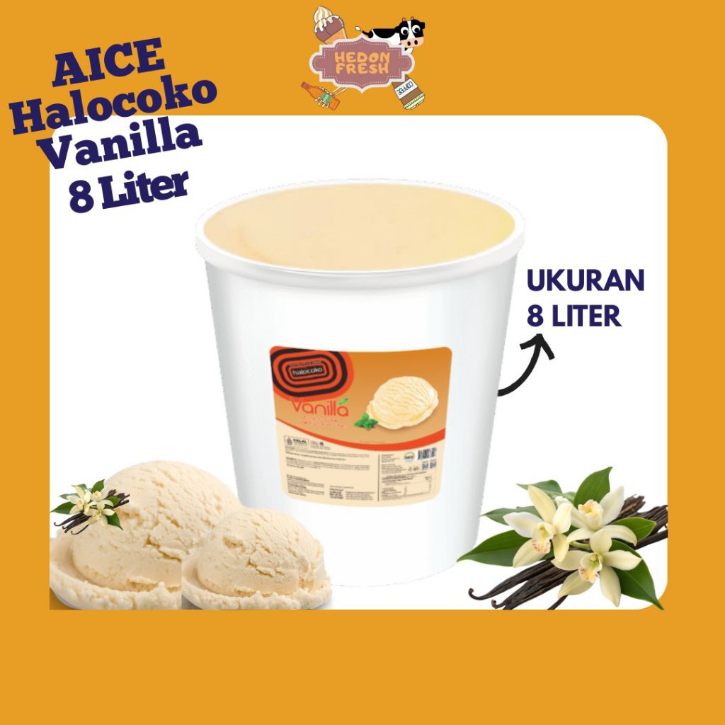 Ice Cream AICE Vanilla 8 Liter - Cabang Bandung
