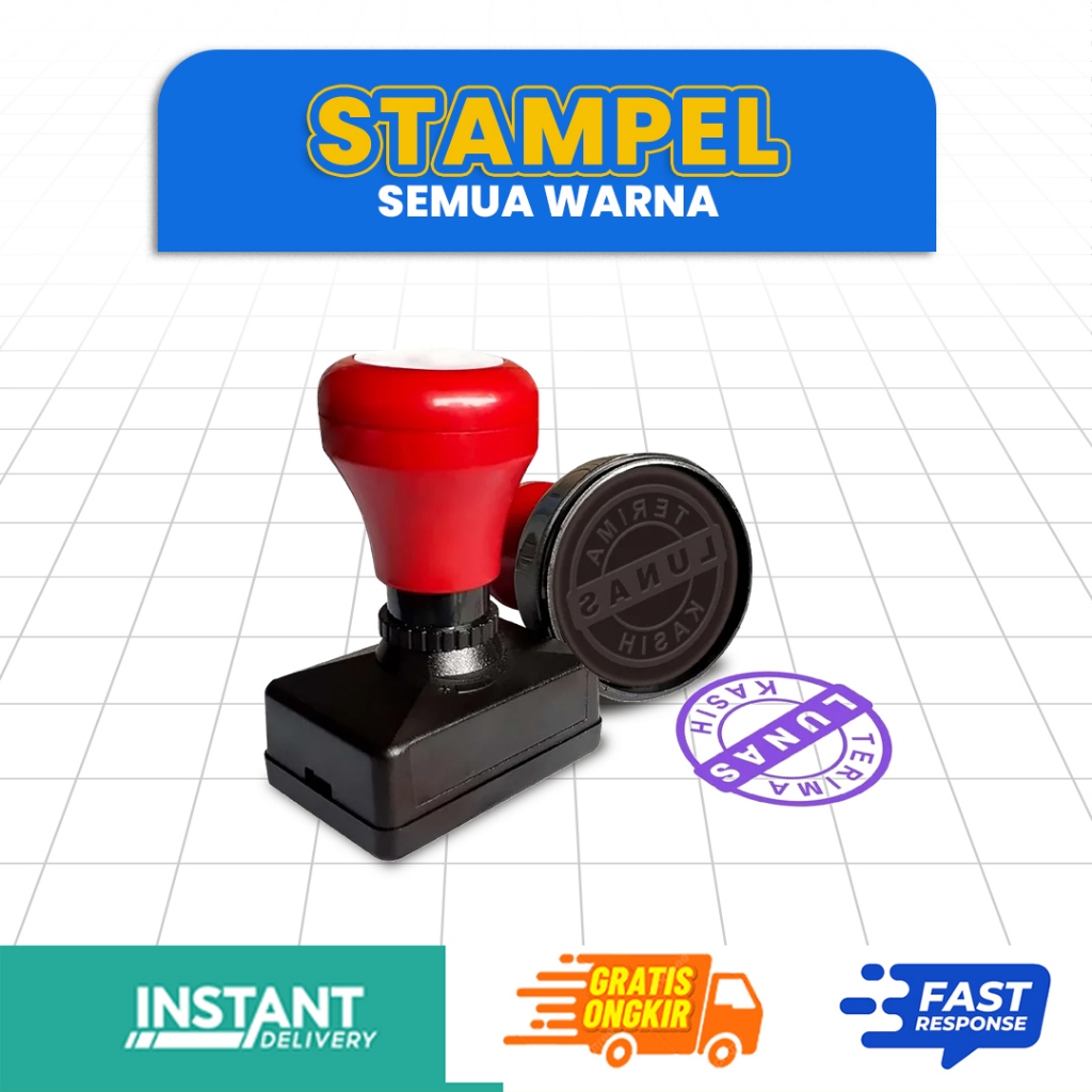 STEMPEL CUSTOM | STEMPEL TOKO | STEMPEL PERUSAHAAN | STEMPEL KPPS | DESAIN SESUAI KEINGINAN | INSTAN