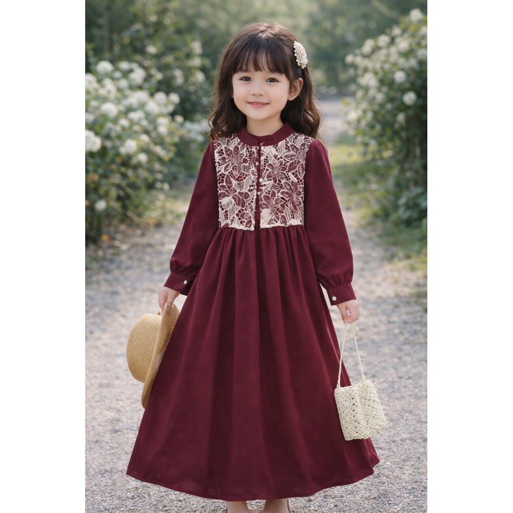 Gamis KIARA gamis anak usia 6-10 Tahun