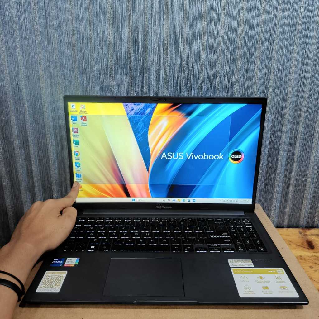 Asus Vivobook 15 F1502ZA / i7-1255U / Ram 16Gb / SSD 512GB / TOUCHSCREEN / Backlight / Lengkap / Gre