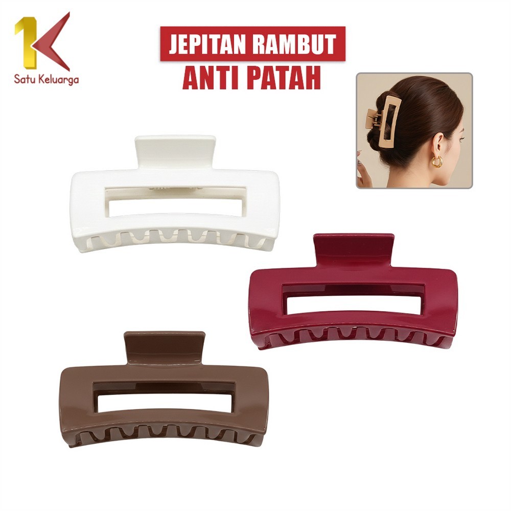 Satu Keluarga Jepit Rambut Lentur Wanita C1469 Jedai Rambut Cantik Silikon Elastis Wanita Korean Sty