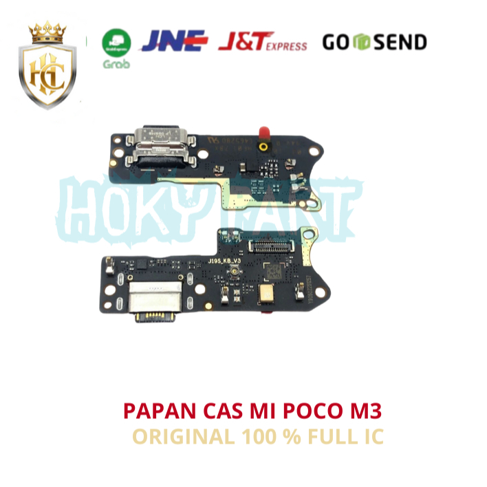 PAPAN KONEKTOR CAS FULL IC+MIC POCO M3/M3 PRO ORIGINAL