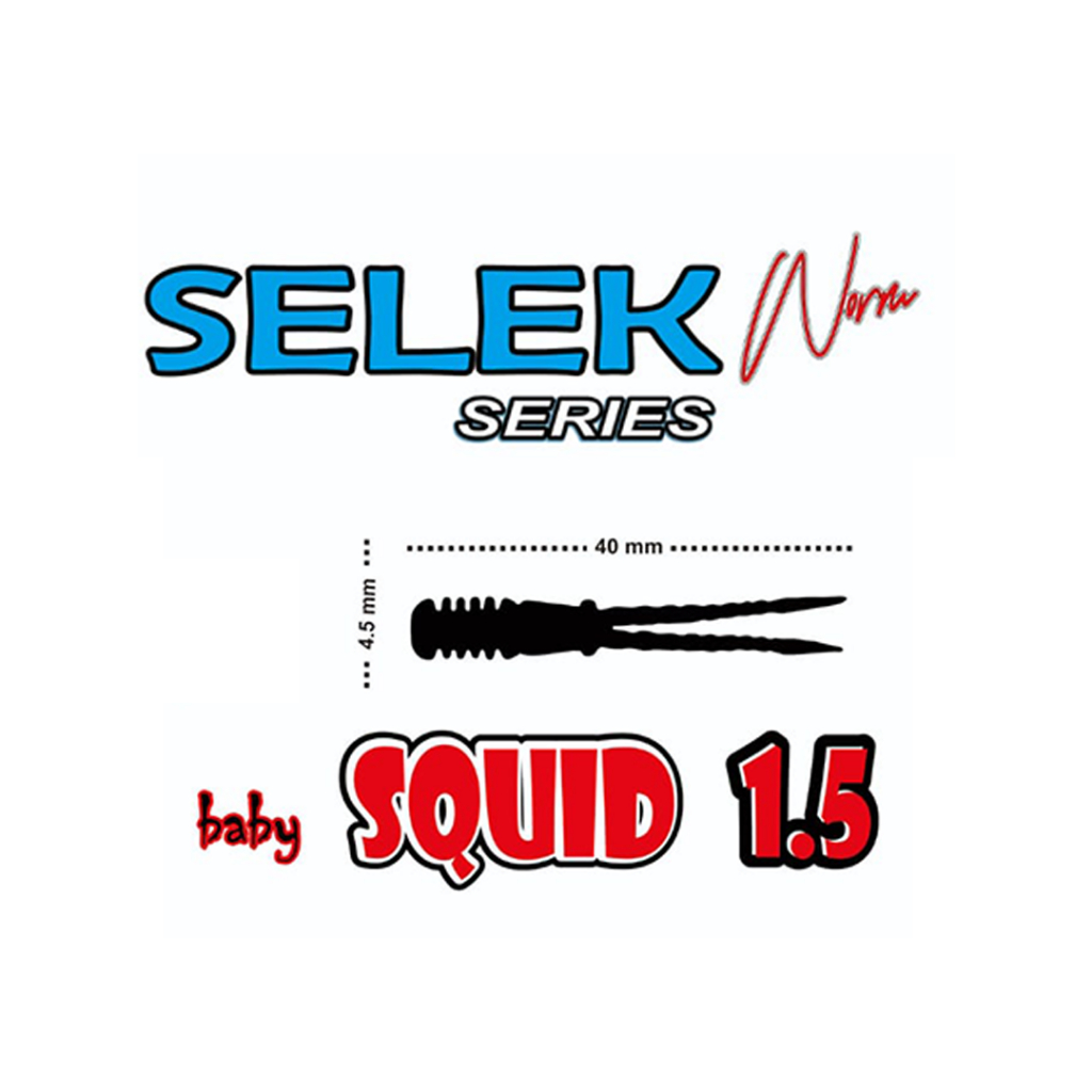 SELEK SERIES Softlure Killer MINI BABY SQUID 1.5 GLOW umpan mancing casting ekonomis