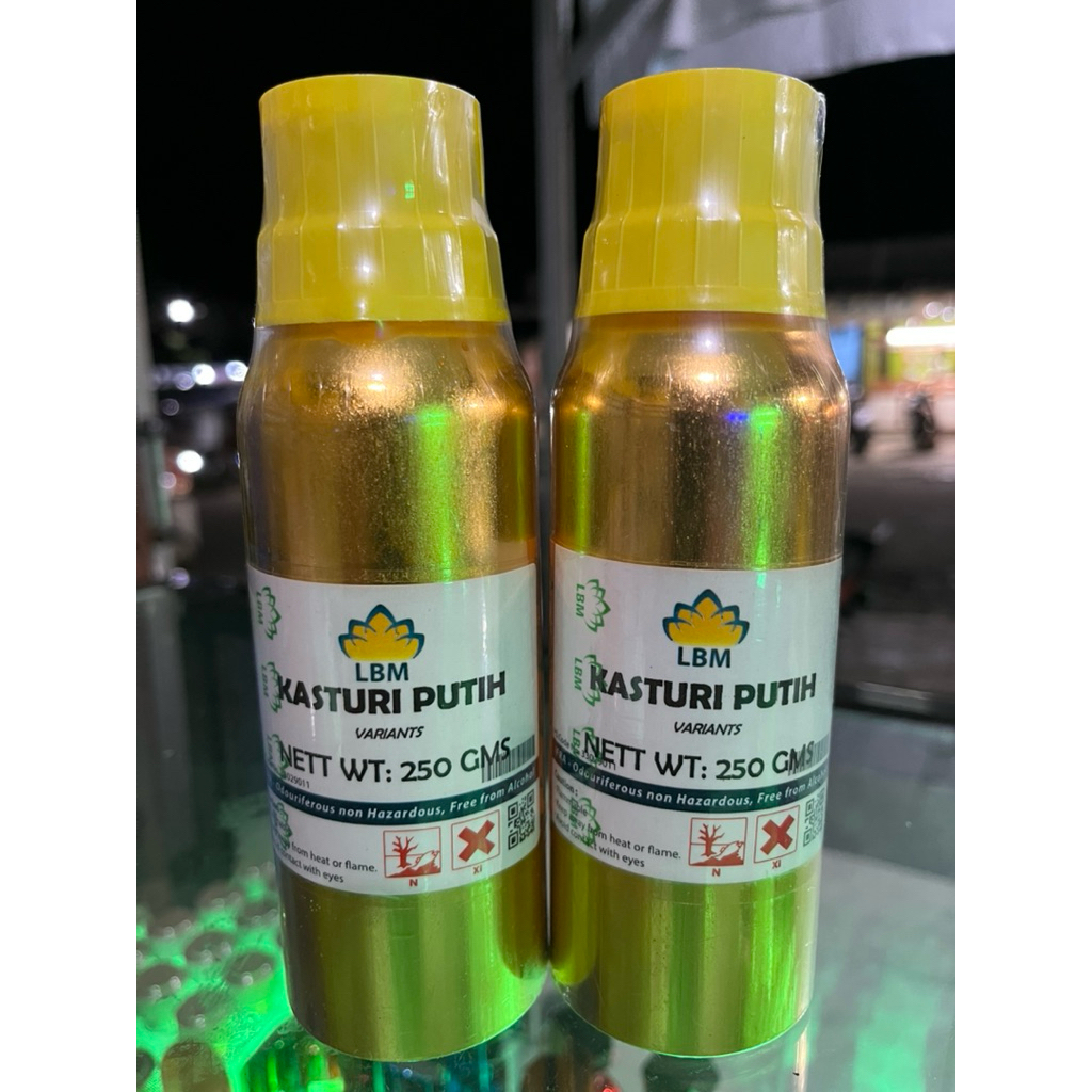 BIBIT PARFUM KASTURI PUTIH 250ml segel non alkohol