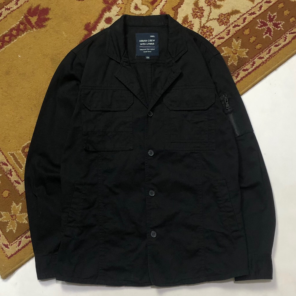 URBAN CREW LITMUS Outerwear Jacket Unisex Double Pocket