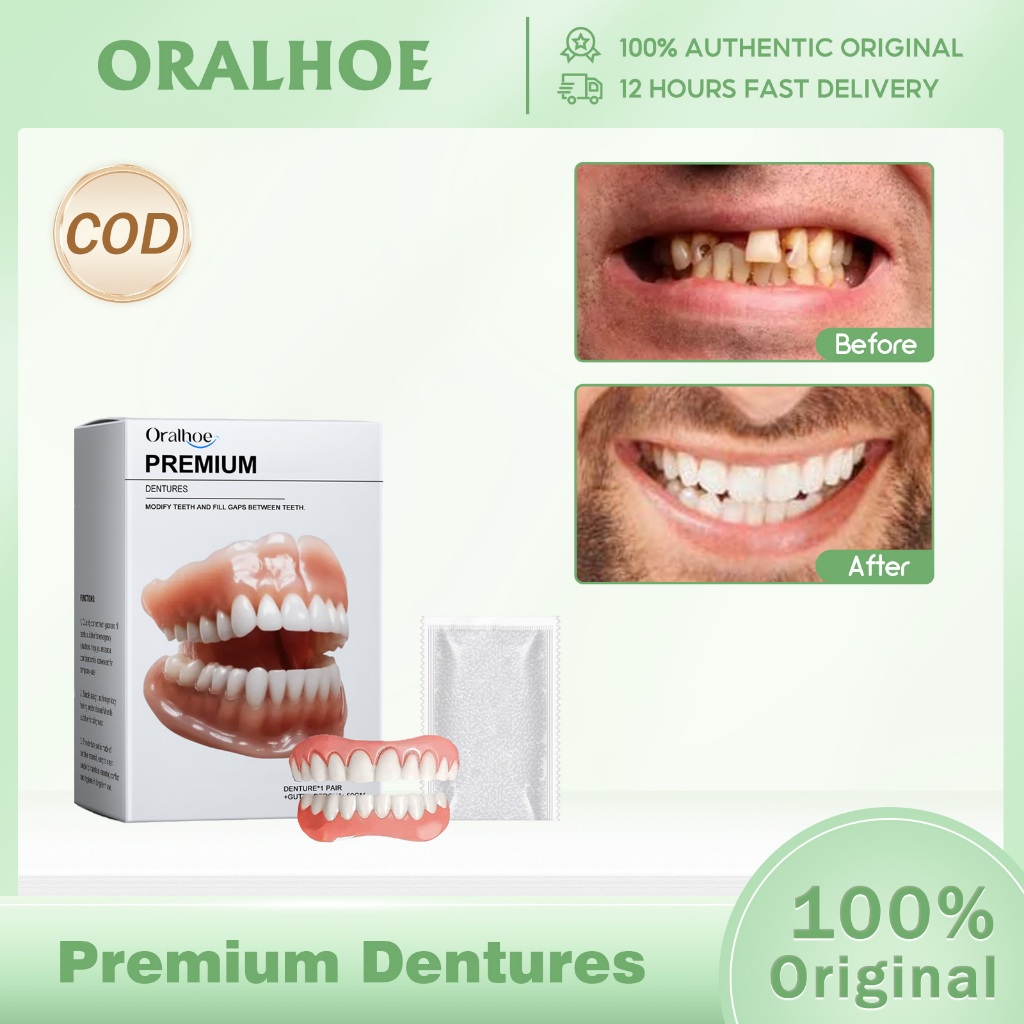 Oralhoe Set modifikasi gigi palsu Gigi Palsu Lepas Pasang 1set Gigi Palsu Sempurna