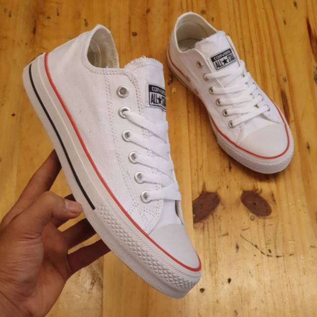 Sepatu Sneakers Converse All Star Putih Polos - Desain Klasik Nyaman Dipakai Cocok untuk Pria dan Wa