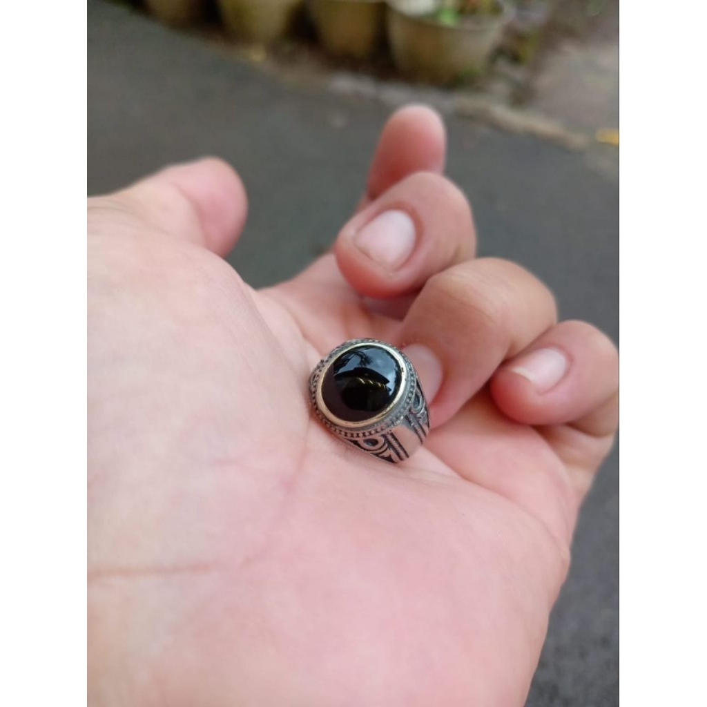 Batu akik yaman wulung Asli ( Real pict)