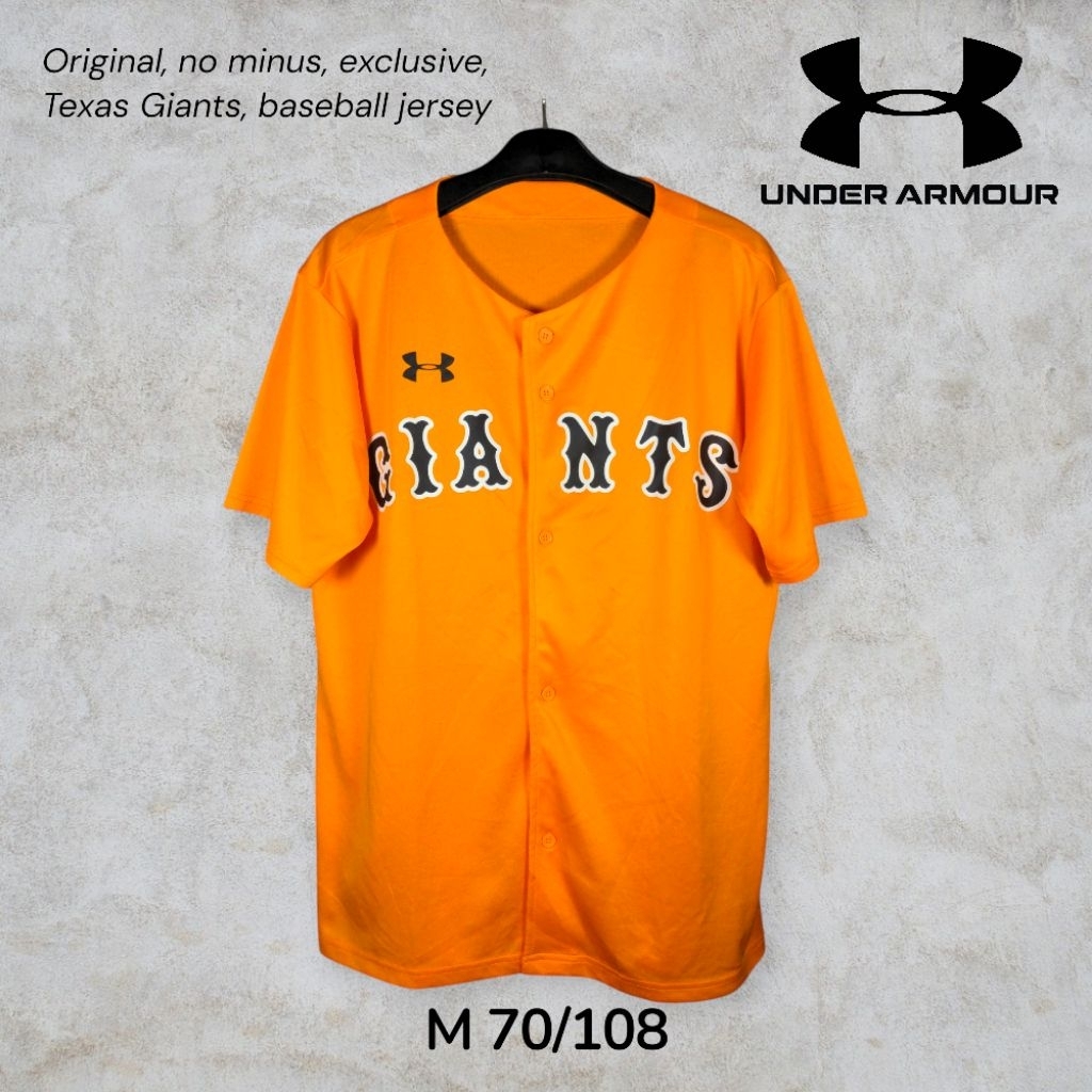 Yomiuri Giants orange baseball jersey Kaos Olahraga Original UA Size M Like new