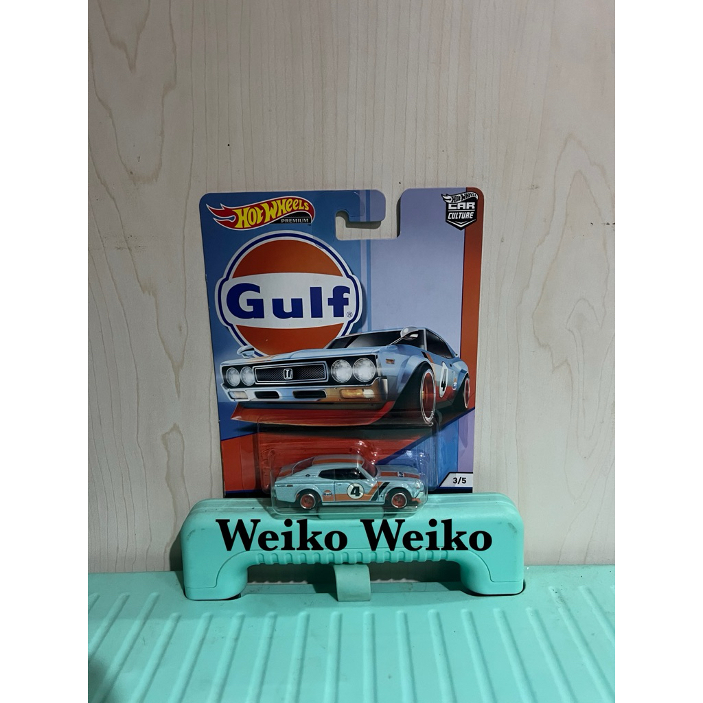 hotwheels premium gulf nissan laurel 2000 sgx