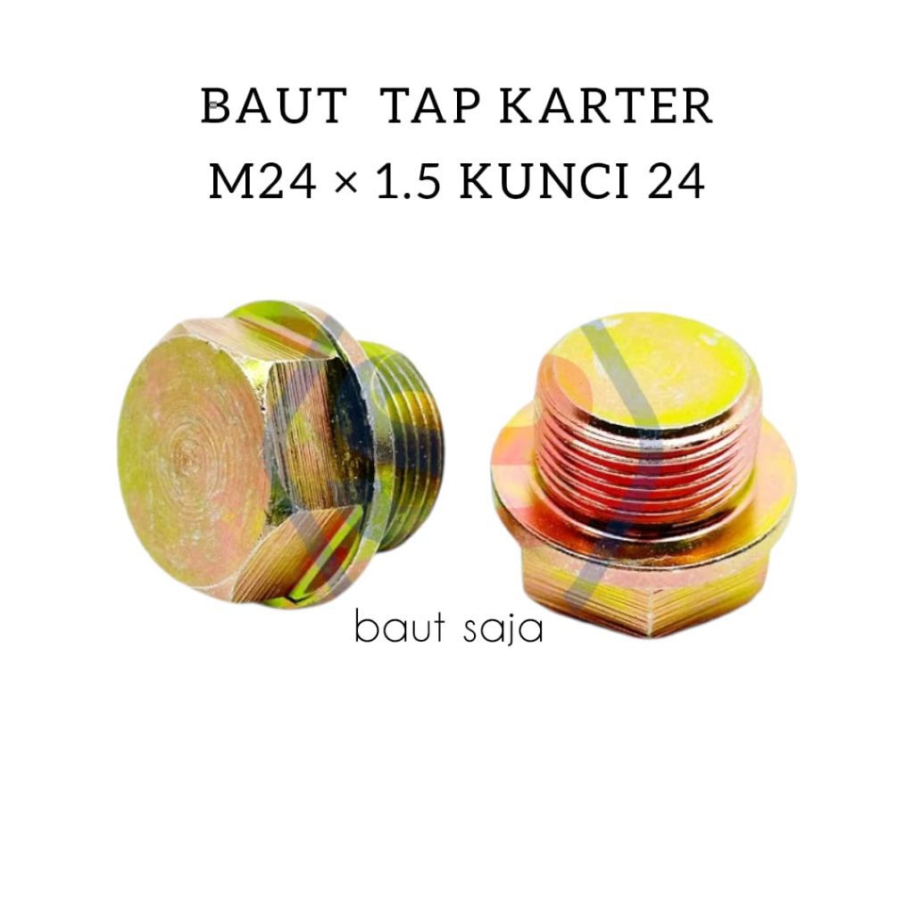 Baut Tap Karter M24 Baut Tutup Oli M24 x 1.5 Kunci 24