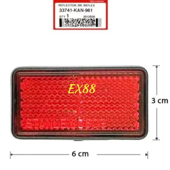 REFLEKTOR / MATA KUCING SPAKBOR BELAKANG BEAT ECO LED DELUXE STREET / SCOOPY KARBU FI OLD / GENIO / 