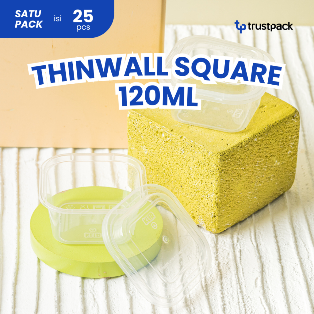 Thinwall Square Mini 120ML, 150 ML / Cup Dessert /thinwall kotak