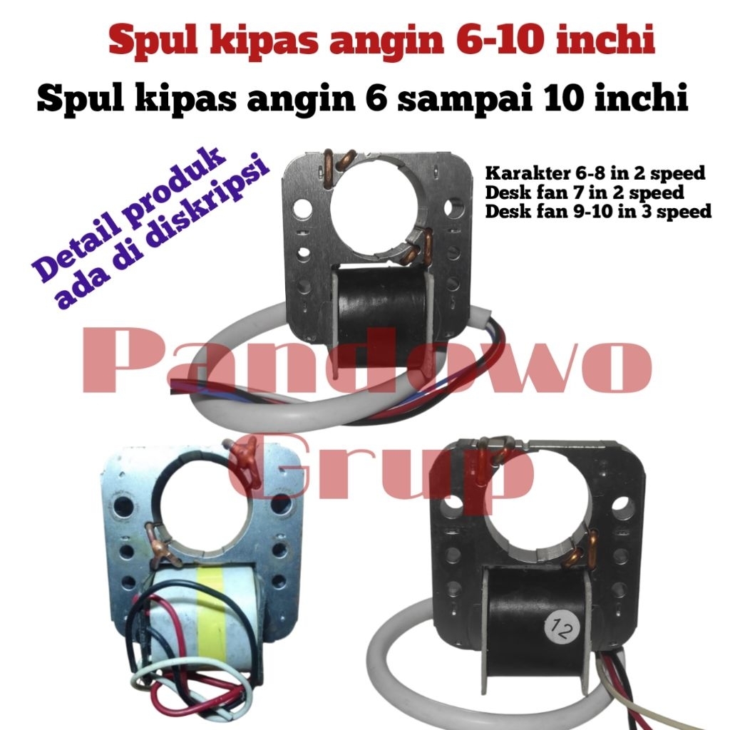 Spul/Gulungan dinamo kipas angin karakter 6-10in//Spul kipas angin Duduk