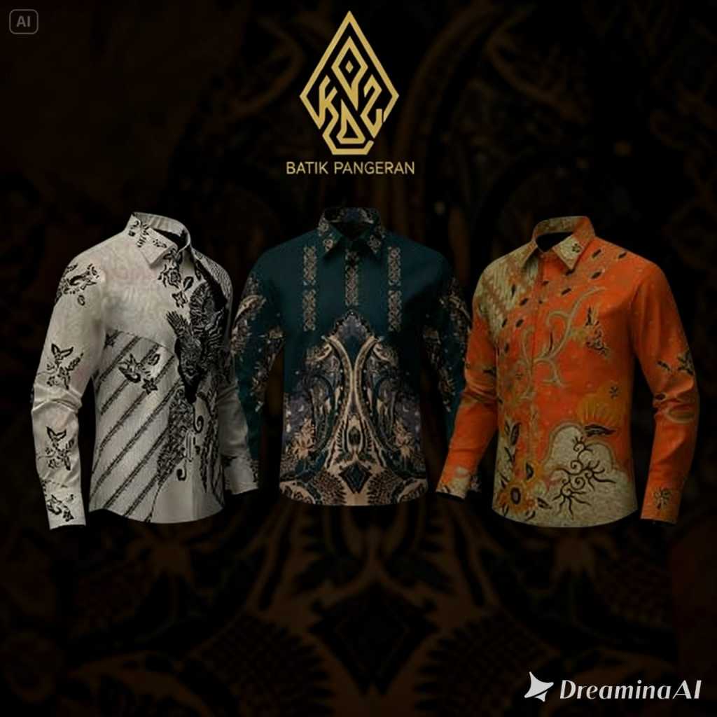 Kemeja Batik Pria Modern Slim Fit Termurah Batik Pangeran